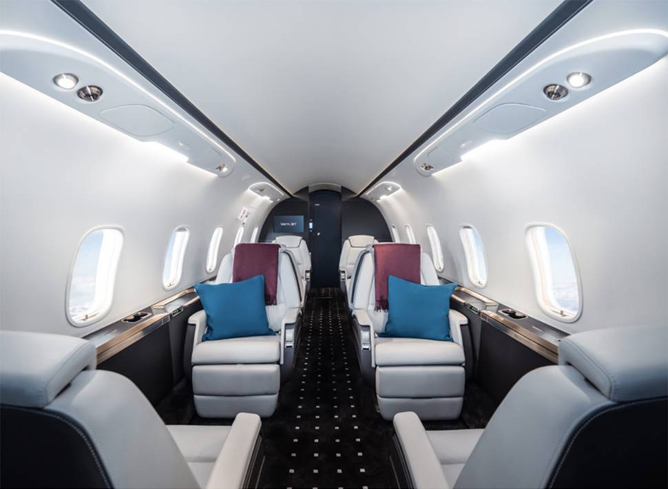 Onboard an LL Jet Private Jet