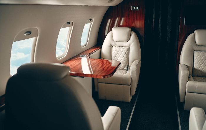 The Inside of a Citation XLS Cabin